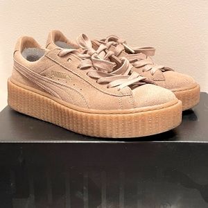 Fenty Oatmeal Suede Creepers